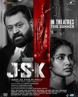 JSK – Janaki V vs State of Kerala 2025 Hindi Dual Audio Movie Poster