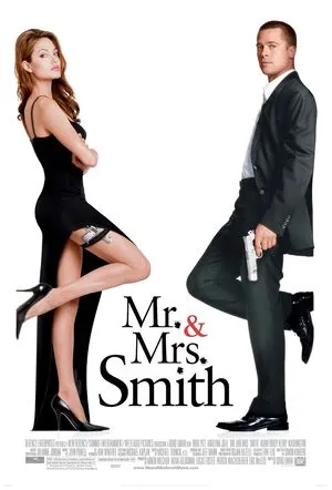 Mr. & Mrs. Smith 2005 Hindi Dual Audio Movie Poster