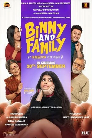 Binny and Family 2024 Hindi Audio Movie Poster